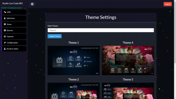 Script IBO Player PRO 3.8 Login Via Usuário e Senha 5 Temas - Imagem 4