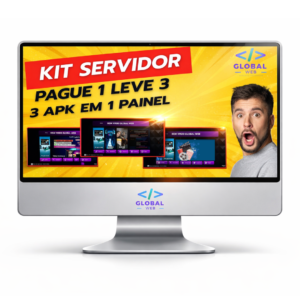 KIT COMPLETO GLOBAL WEB 1 PAINEL COM 3 APLICATIVOS